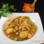 Olla gitana murciana con garbanzos, calabaza y verduras