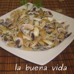 Tellinas a la plancha con ajo y limón