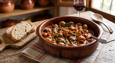 Caracoles en salsa. La buena vida